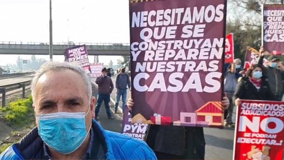 Nelson Castro, vocero de los trabajadores contratistas. (Foto: captura de pantalla de Séptima Página Noticias).